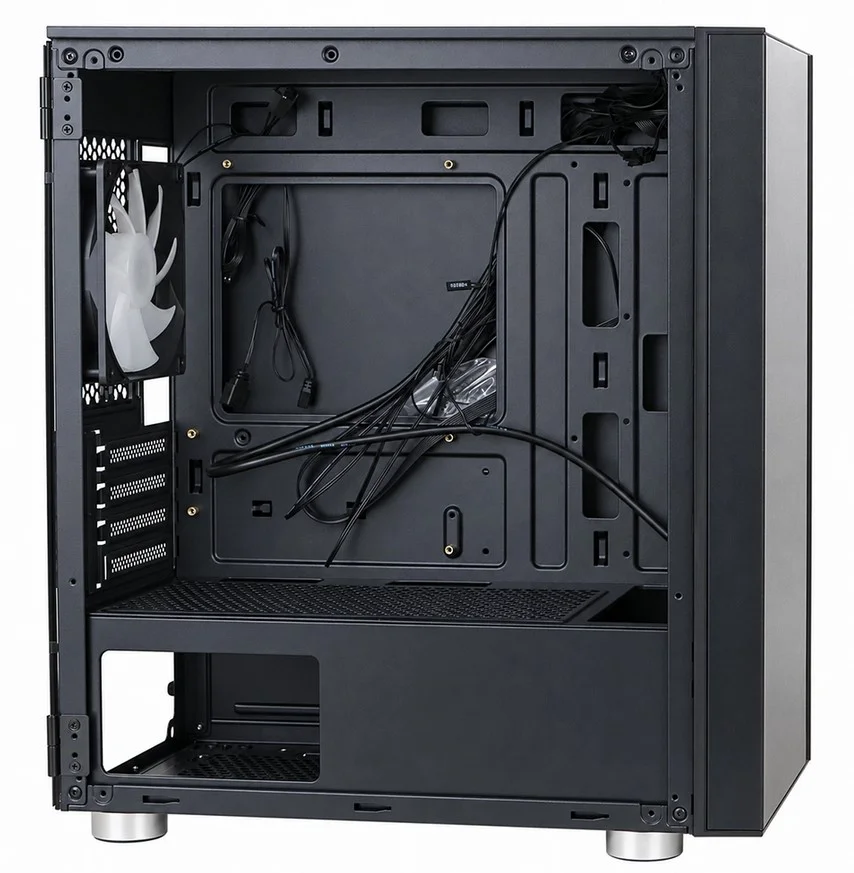 Корпус PCCooler LM300 ARGB BK C3-A300BKN1-GL Black купить,NaN