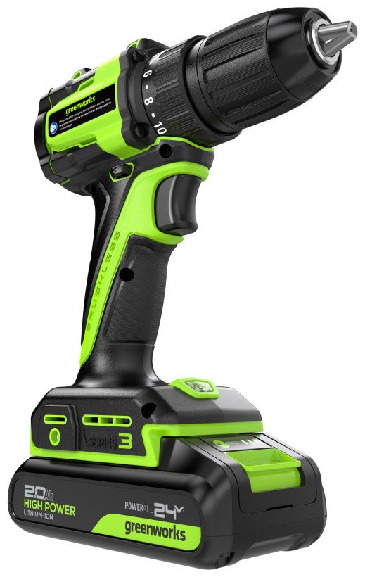 Дрель-шуруповерт Greenworks 3708307CUA купить,NaN