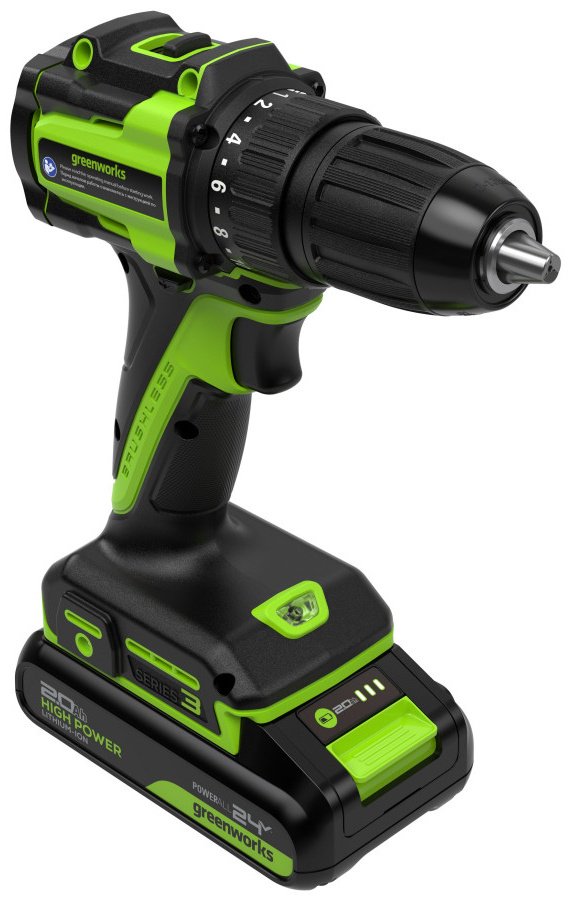Дрель-шуруповерт Greenworks 3708307CUA купить,NaN