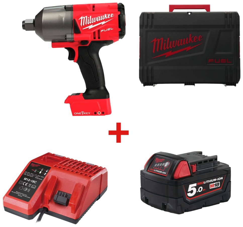 Milwaukee гайковерт M18 ONEFHIWF12-0X ONE-KEY FUEL 1/2" (4933459726) + M18 B5 (4932430483) + М12-18С (4932352959) 18 В купить,NaN