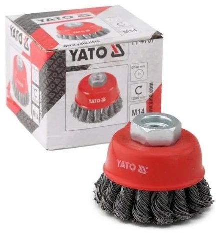 YATO шлифовальная щетка YT-4767 60 мм, 1 шт купить,NaN