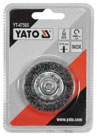 YATO шлифовальная щетка YT-47565 Щетка YATO/Артикул YT-47565 50 мм, 1 шт купить,NaN