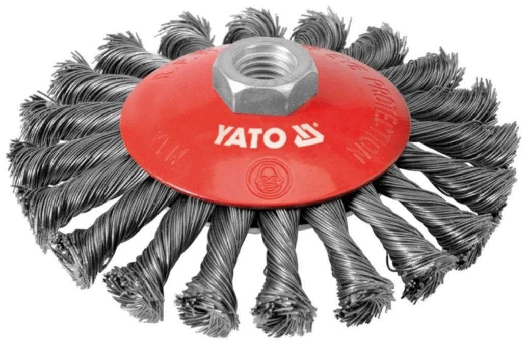 YATO шлифовальная щетка YT-4764 125 мм, 1 шт купить,NaN