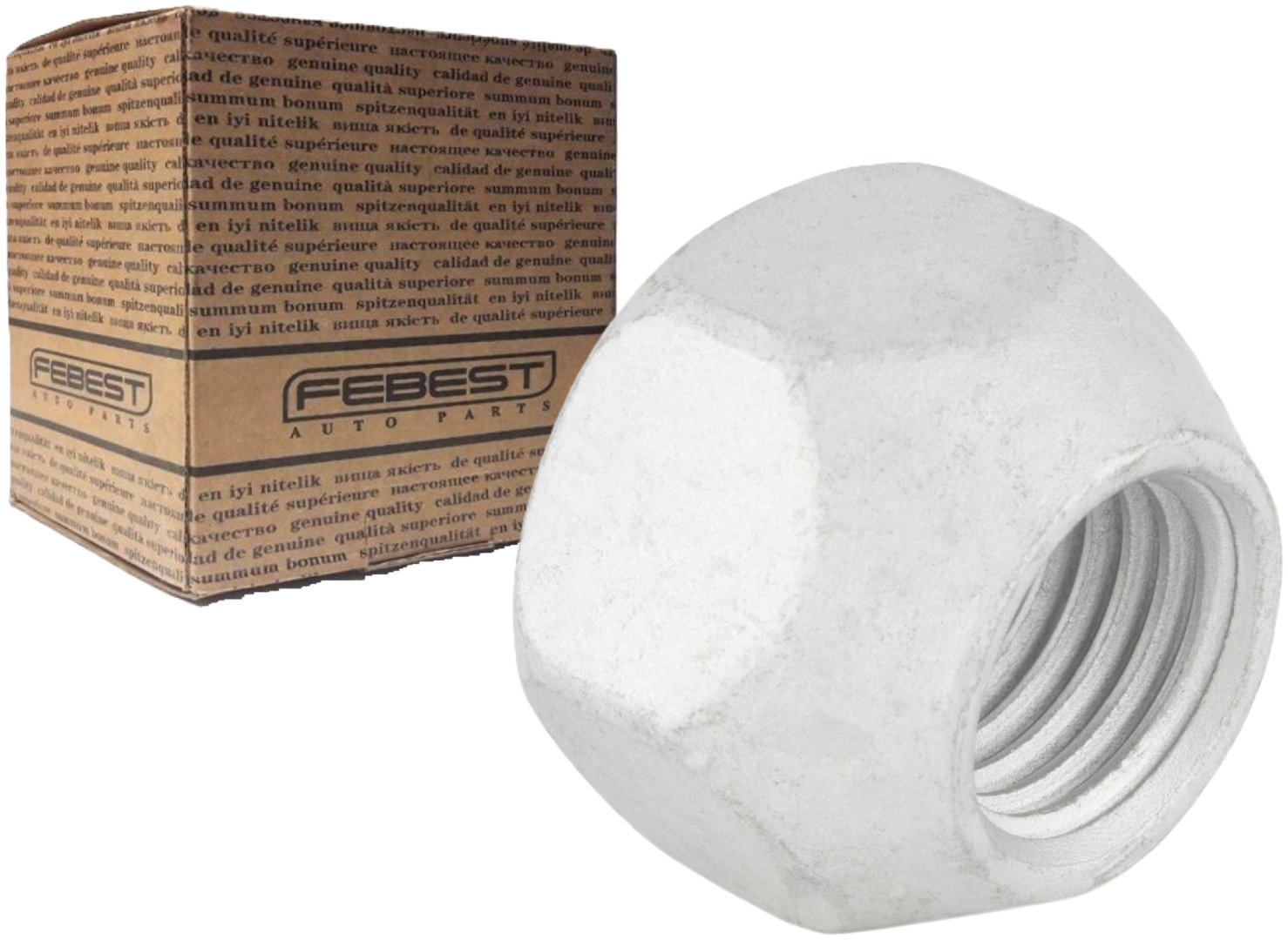 FEBEST 0185-002 гайка колесная M12x1.5 1 шт купить,NaN