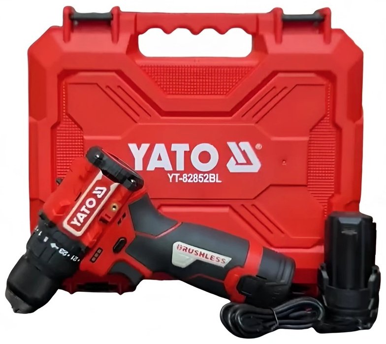 Дрель-шуруповерт YATO YT-82852BL (комплект) купить,NaN