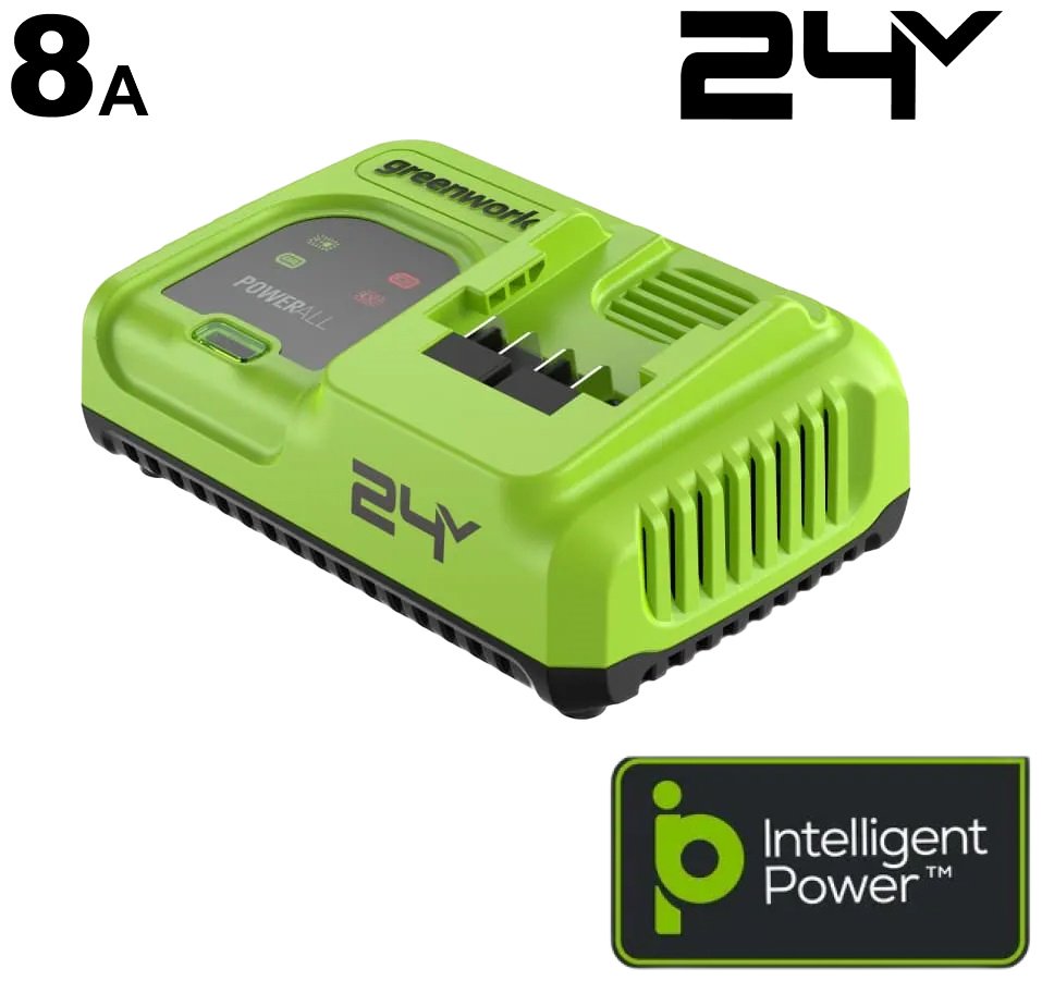 Зарядное устройство Greenworks G24C8 2958707 1 шт купить,NaN