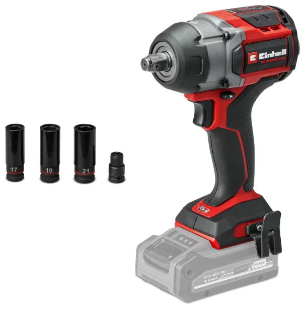 Комбо: Аккум. Гайковерт TP-CW 18/750-C Li BL + Зарядное устройство + 1 аккум. 18V 4,0Ah PXC Einhell (451006542) купить,NaN