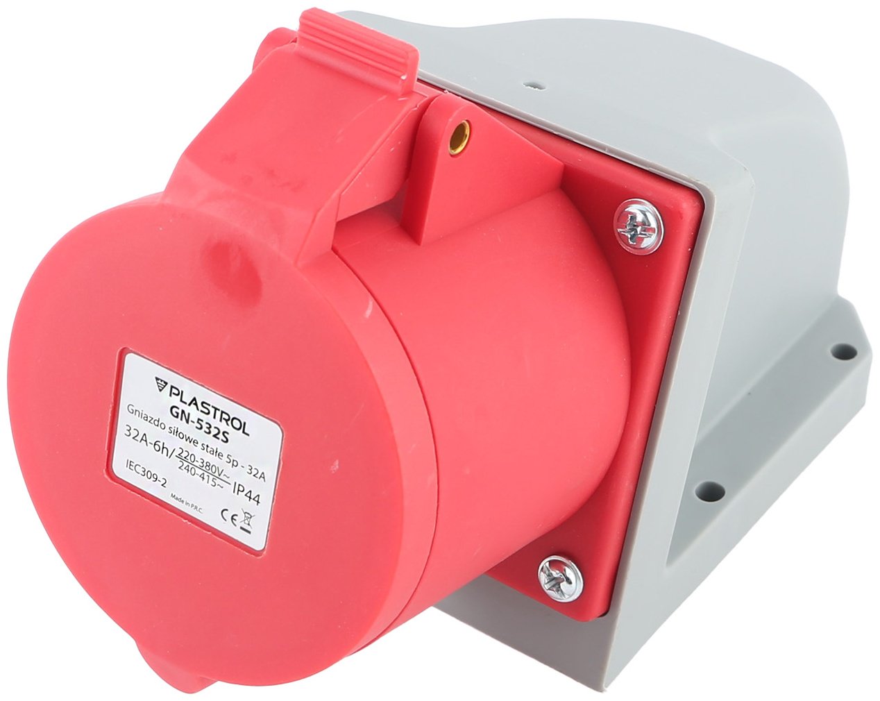 Розетка Kel W-102125, белый, красный купить,NaN