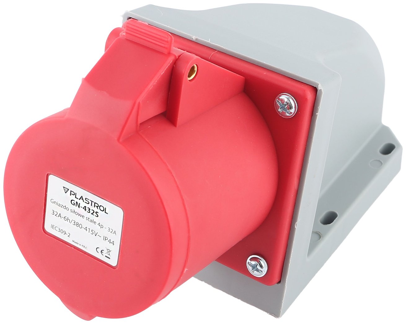 Розетка Kel W-102127, белый, красный купить,NaN