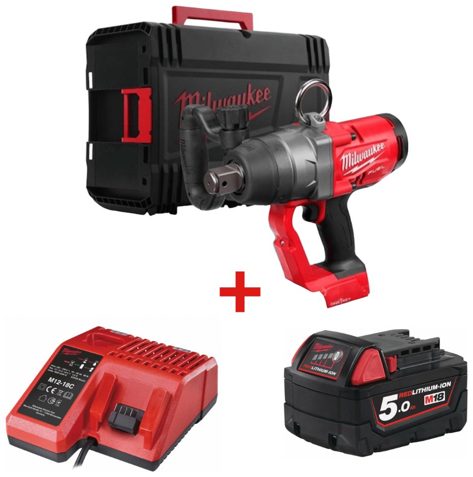 Milwaukee гайковерт M18 ONEFHIWF1-0X ONE-KEY FUEL 1" (4933459732) + M18 B5 (4932430483) + М12-18С (4932352959) 18 В купить,NaN