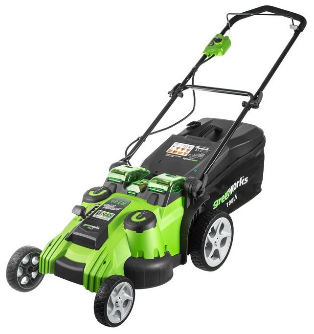 Газонокосилка колесная аккумуляторная Greenworks G40LM49DBK4 / 2500207VB купить,NaN