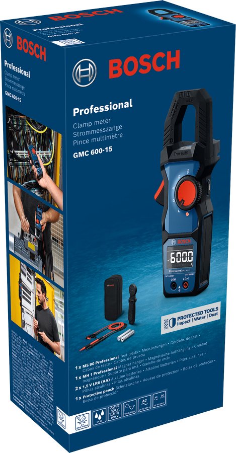 Токоизмерительные клещи Bosch Professional GMC 600-15, 0601077600 купить,NaN