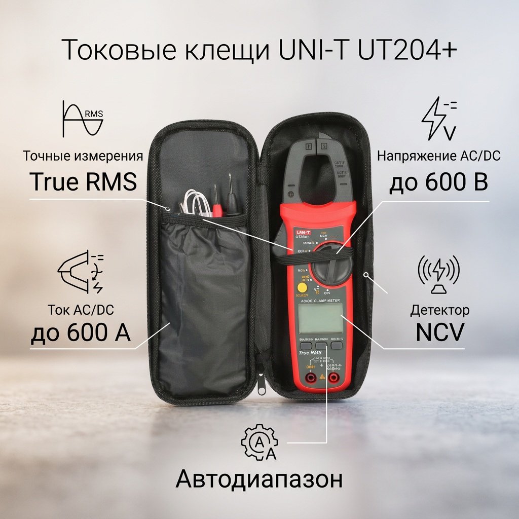 Токовые клещи UNI-T UT204+ 28 купить,NaN