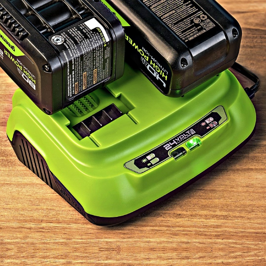 Зарядное устройство Greenworks G24X2C8 2958807 1 шт купить,NaN