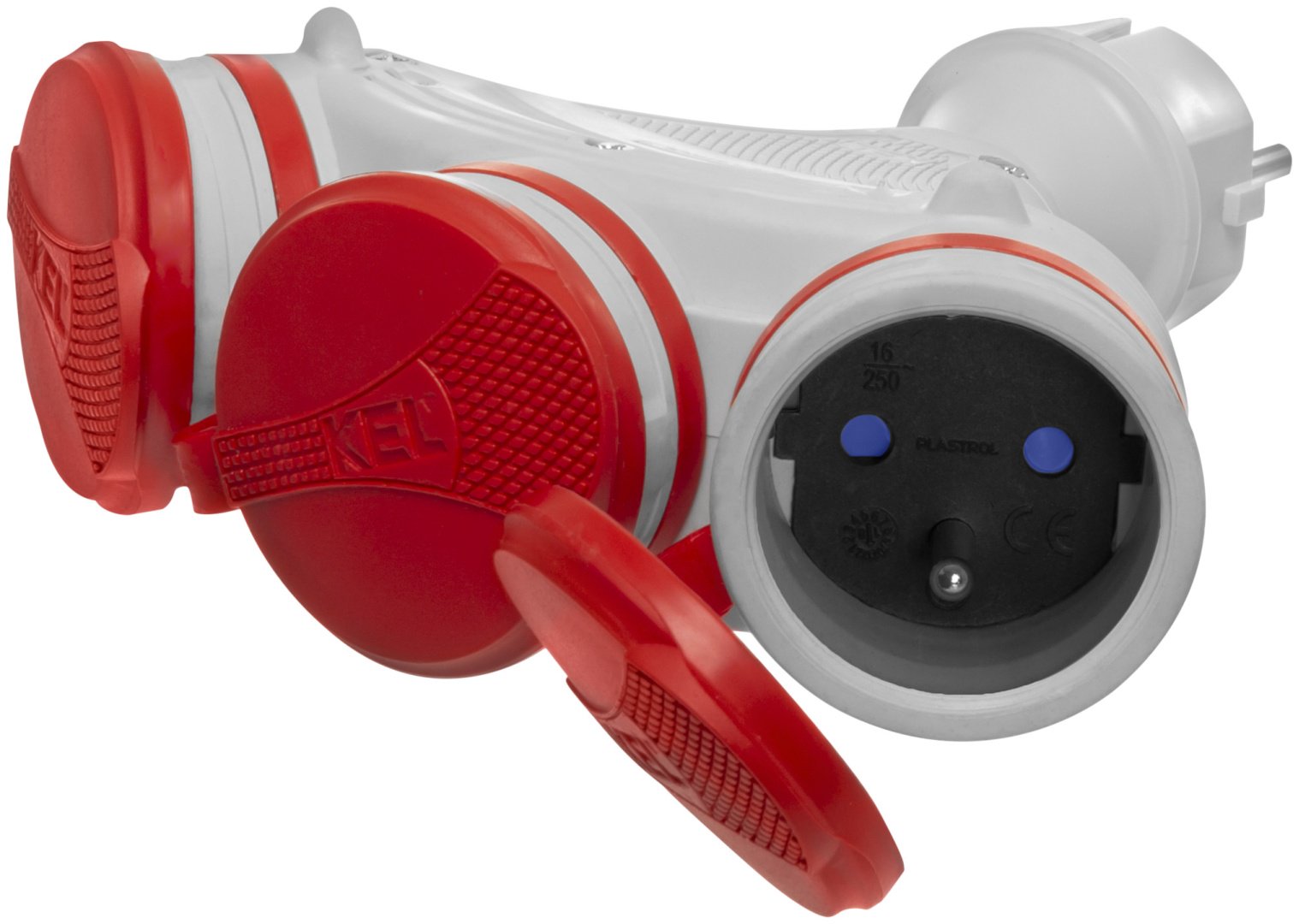 Розетка Kel W-01151, серый, красный купить,NaN