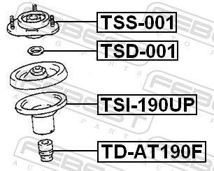 FEBEST Опора Стойки Амортизатора TSS-001 купить,NaN
