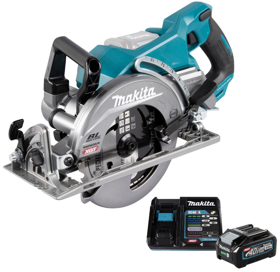 Дисковая пила Makita RS001GZ+191J67-0 (BL4040 + DC40RA), аккумуляторная купить,NaN