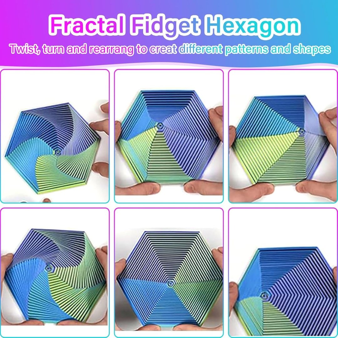 Игрушка-антистресс, 3D шестиугольник, Fractal Hexagon Fidget