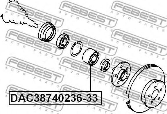 FEBEST подшипник DAC38740236-33 купить,NaN