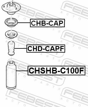 FEBEST Подшипник Качения, Опора Стойки Амортизатора CHB-CAP купить,NaN