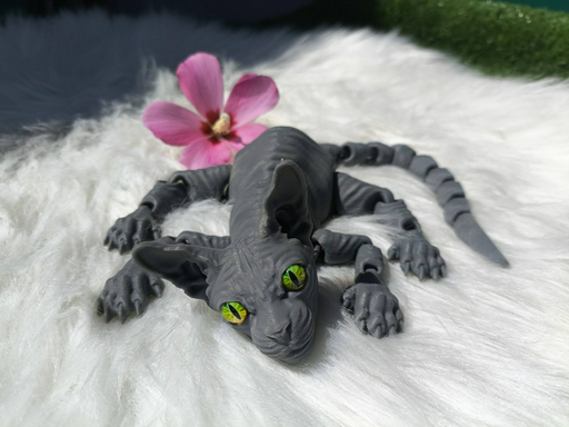 Подвижная игрушка Кот Сфинкс 3д игрушка графит