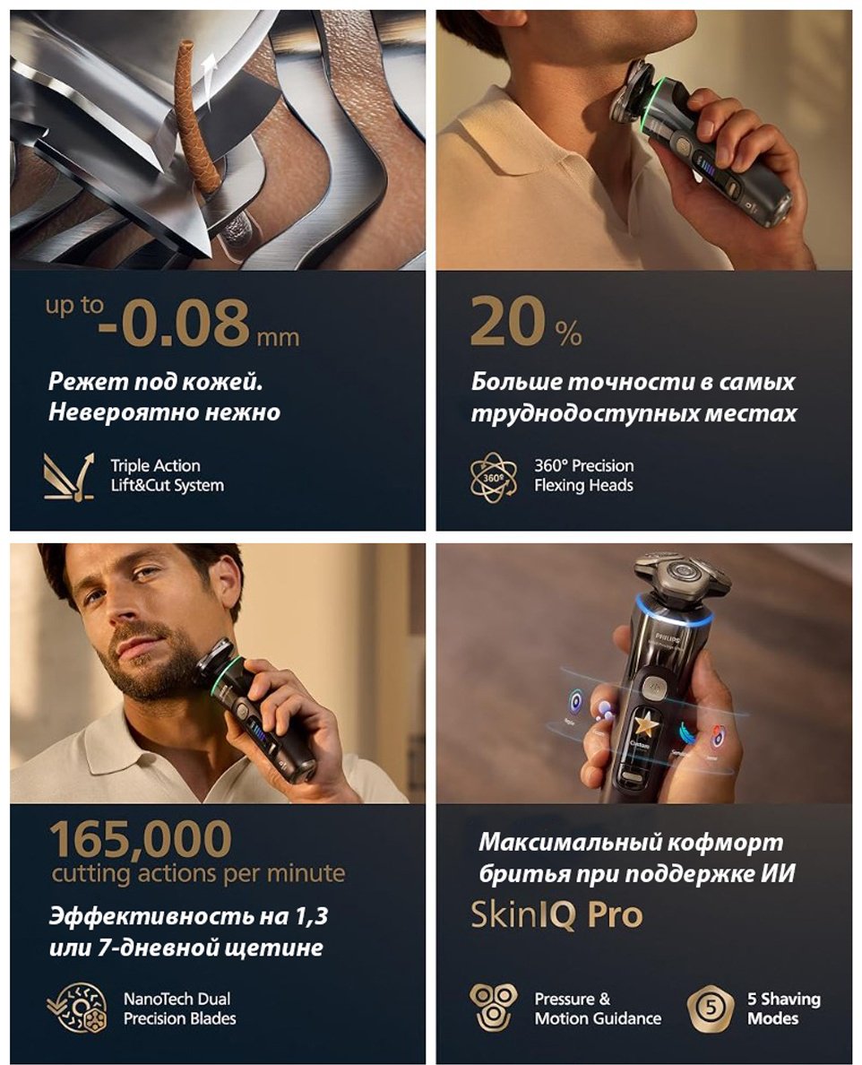 Электробритва Philips i9000 Prestige Ultra XP9402/86 роторная купить,NaN