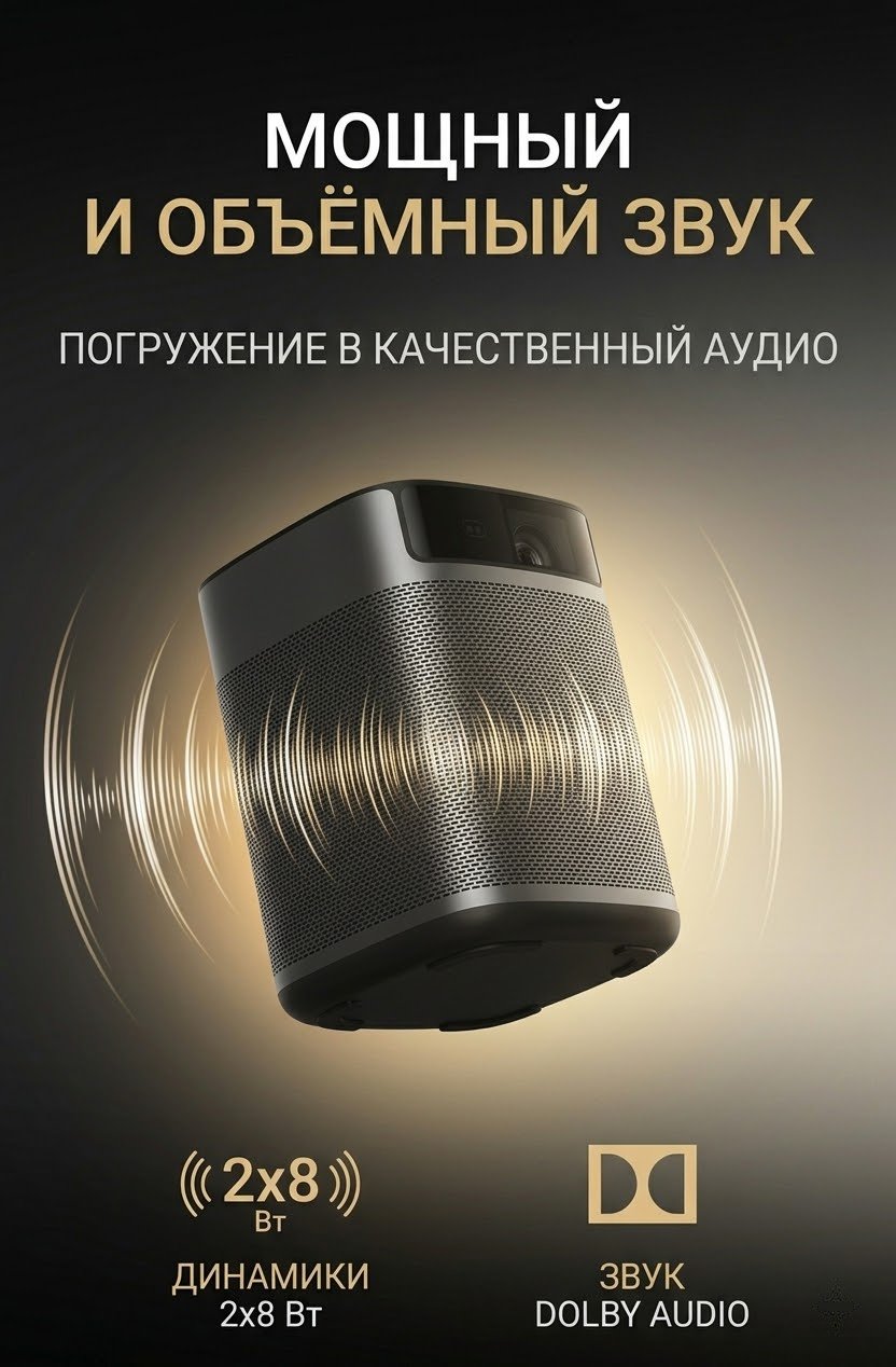Проектор XGIMI MoGo 2 Pro gen2 серый купить,300298