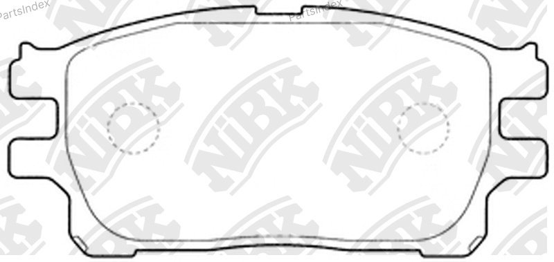 Колодки NIBK передние PN1784 купить,NaN