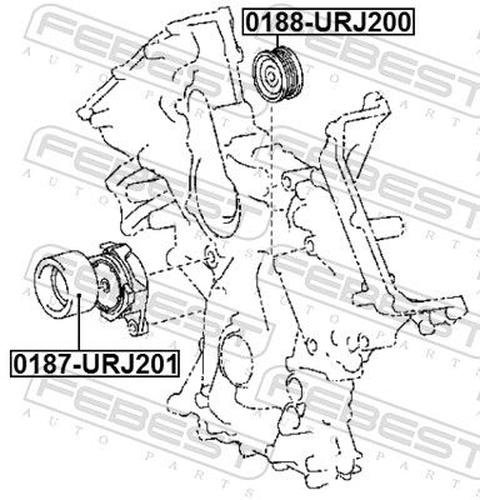 FEBEST ролик натяжной FEBEST 0187-URJ201 купить,NaN