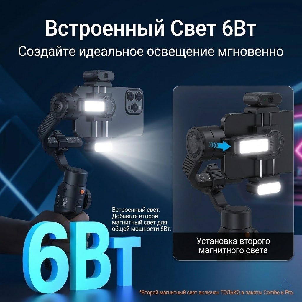 Стедикам Zhiyun Smooth 5S AI PRO