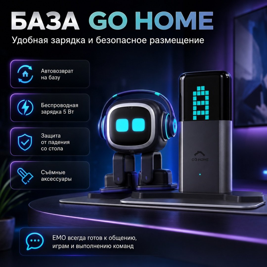 Робот питомец Emo Go Home с Chat GPT, высота 30 см купить,NaN