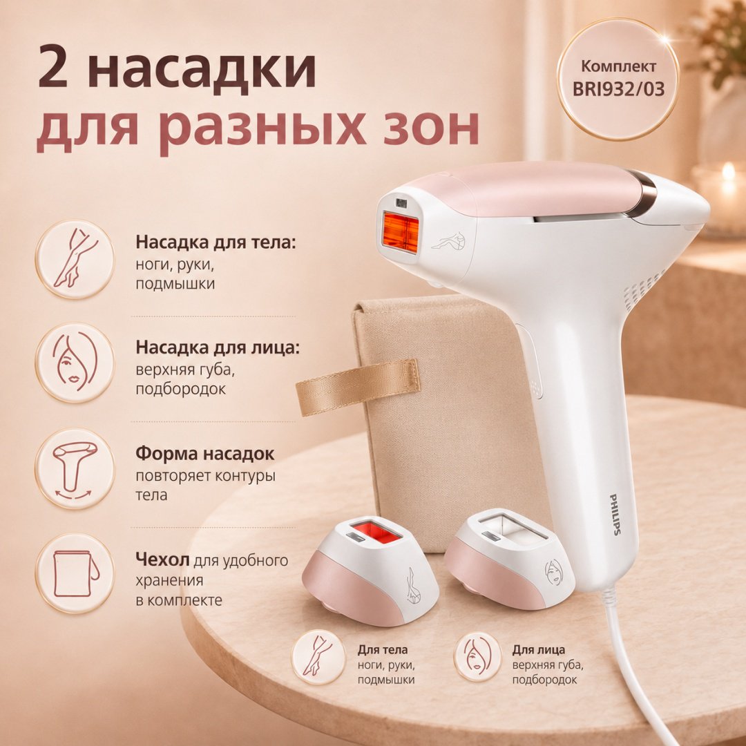Philips фотоэпилятор Lumea 8000 Series IPL BRI932/03 купить,NaN
