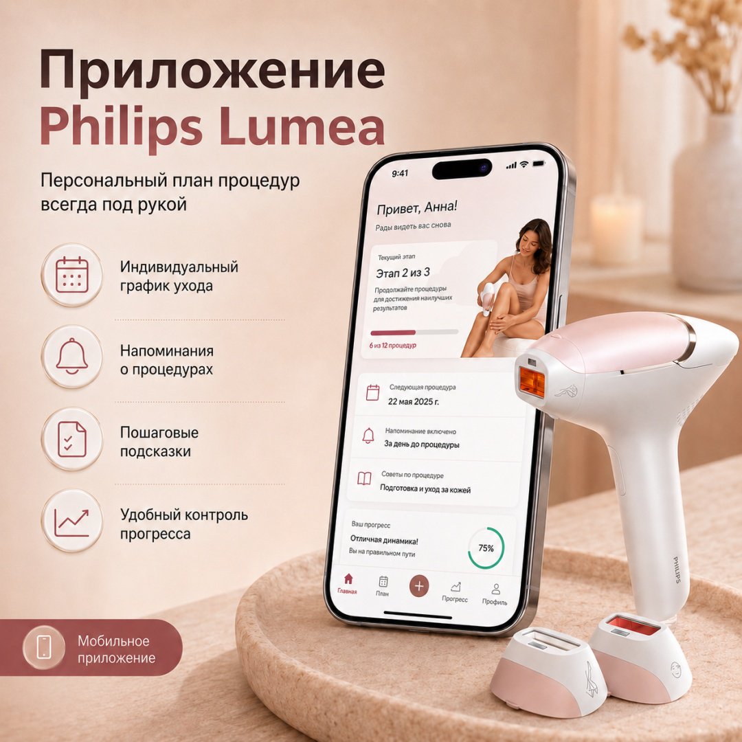 Philips фотоэпилятор Lumea 8000 Series IPL BRI932/03 купить,NaN