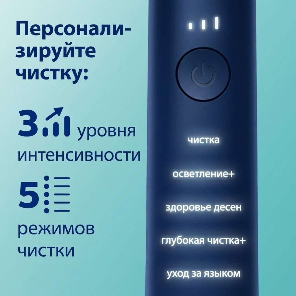 Philips звуковая щетка Sonicare DiamondClean Smart 9500 HX9923/11 щетина средняя черный купить,NaN