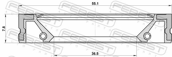 FEBEST сальник 95GFZ-38550808R купить,NaN