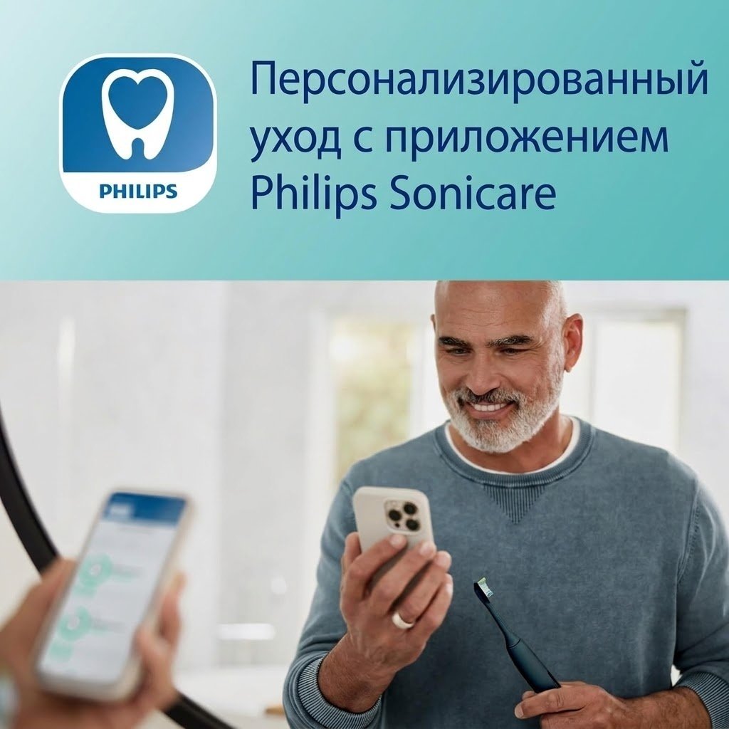 Philips звуковая щетка Sonicare DiamondClean Smart 9500 HX9923/11 щетина средняя черный купить,NaN