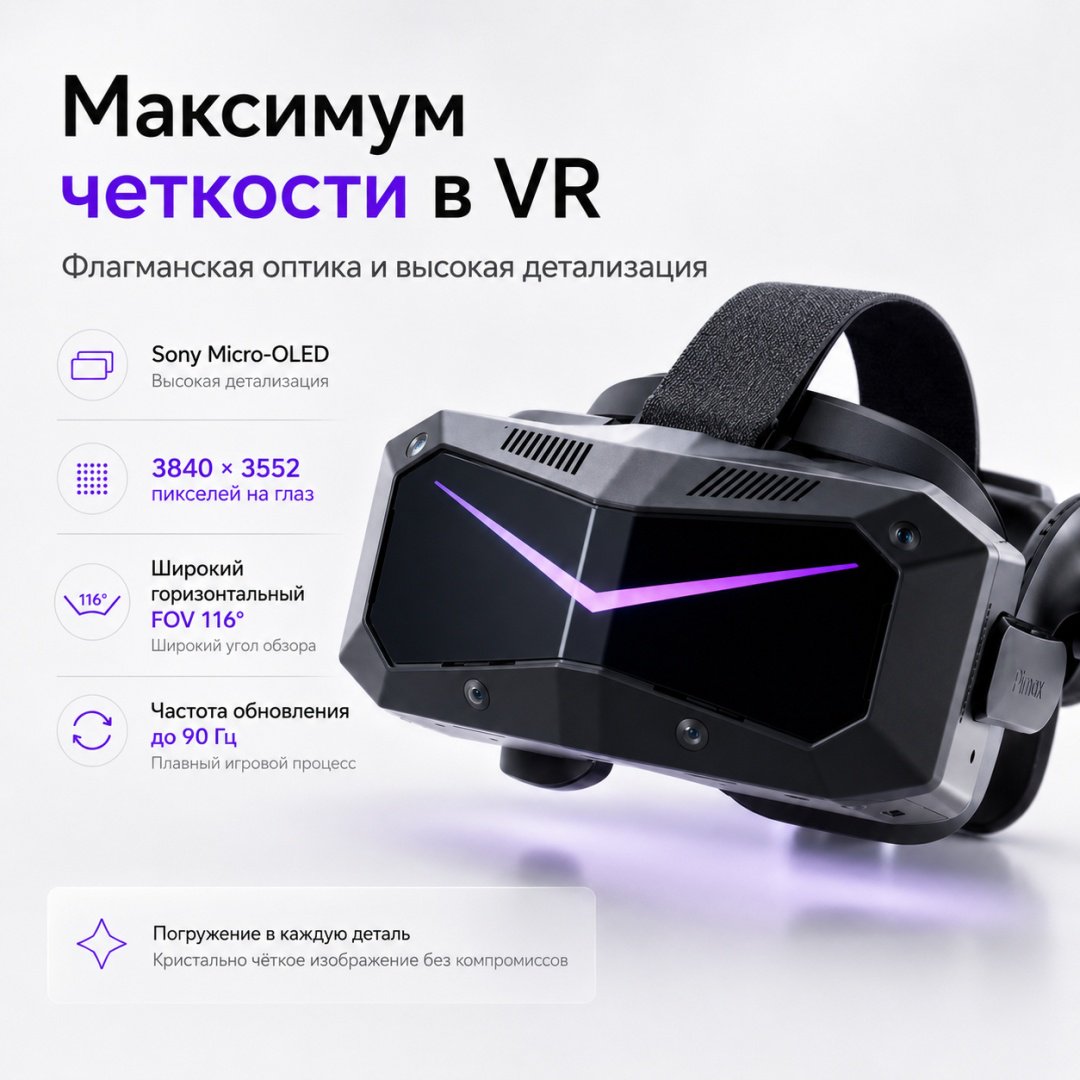 Очки виртуальной реальности Pimax Crystal Super 8K Micro-OLED купить,NaN