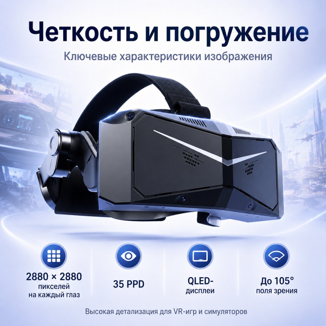 Очки виртуальной реальности Pimax Crystal Light купить,NaN