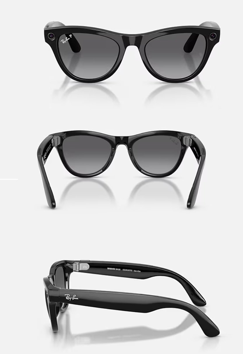 Смарт-очки Ray-Ban META SKYLER (Gen 2) RW4014 601/T3 52-20 черный