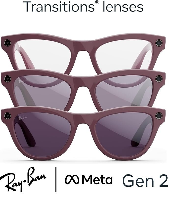 Смарт-очки Ray-Ban Meta Skyler Gen 2 RW4014 фиолетовый купить,NaN