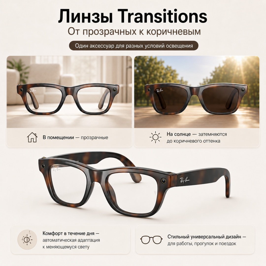 Смарт-очки Meta Blayzer Optics GEN2 коричневый купить,NaN