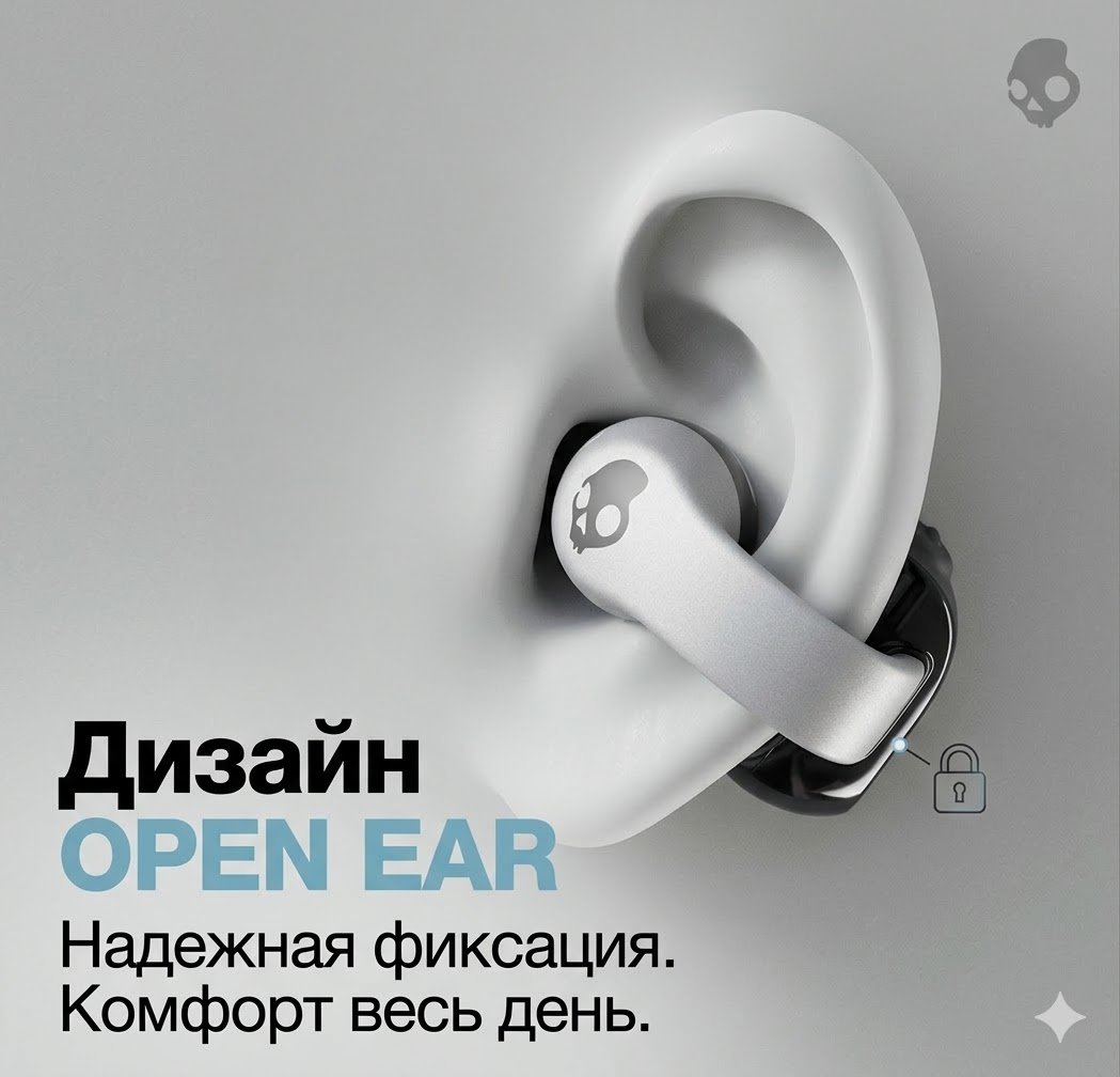 Наушники Skullcandy Push 720 Open черно-белый