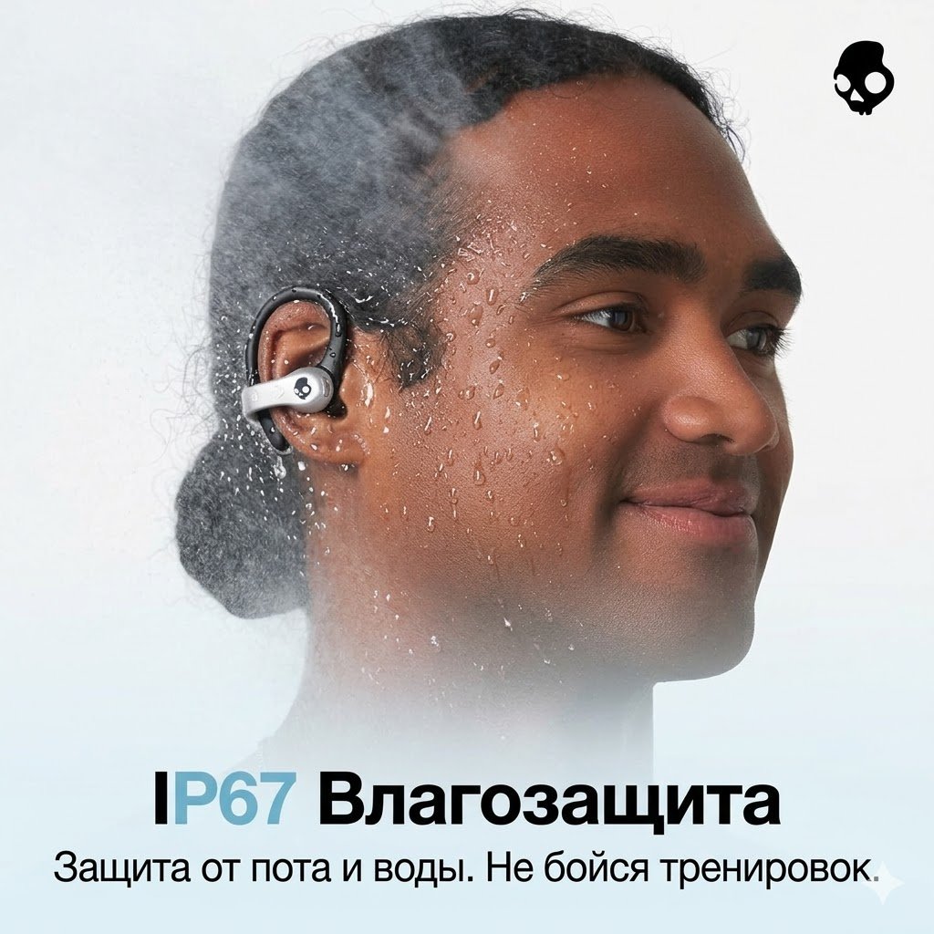 Наушники Skullcandy Push 720 Open черно-белый