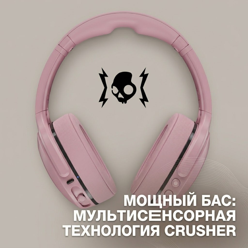Наушники Skullcandy Crusher 540 Active розовый купить,122359