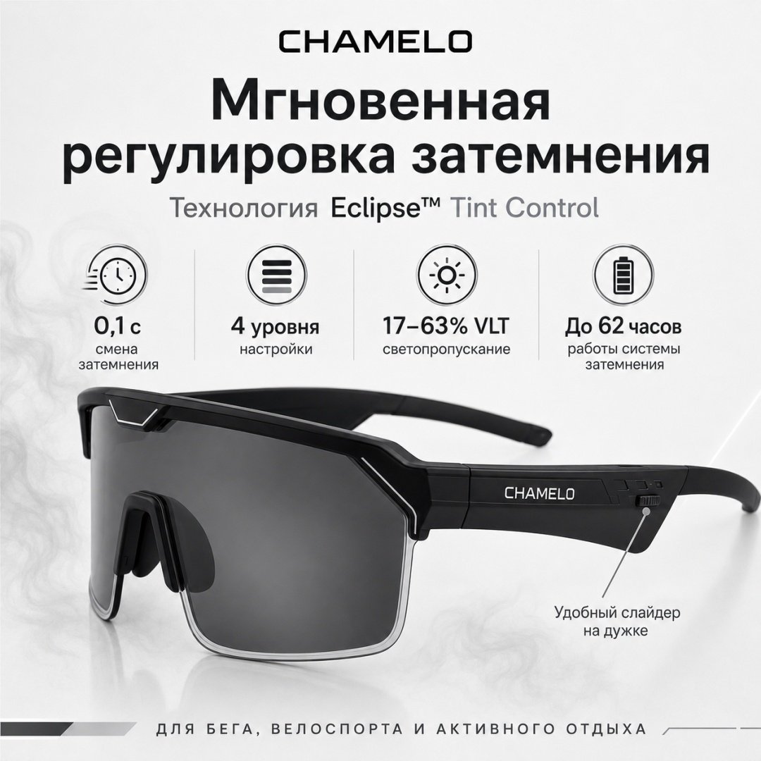 Смарт-очки Chamelo Music Shield Gen 2 черный купить,NaN