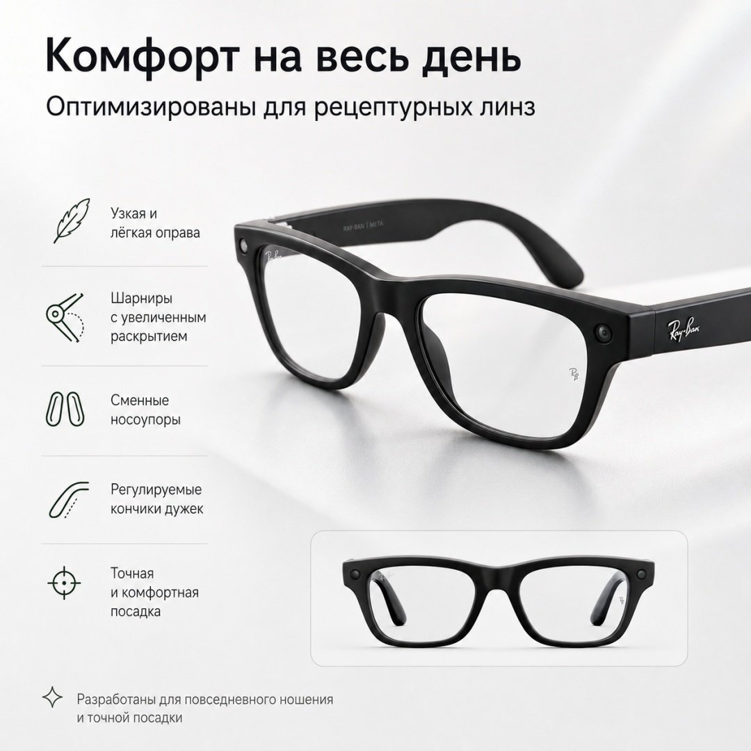 Смарт-очки Meta Blayzer Optics GEN2 черный купить,NaN