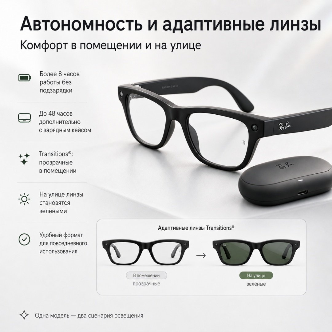 Смарт-очки Meta Blayzer Optics GEN2 черный купить,NaN