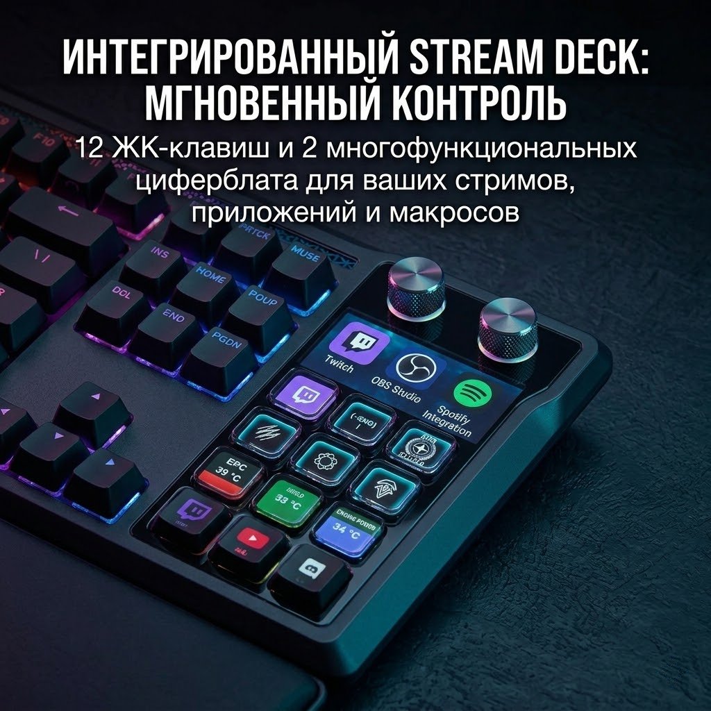 Клавиатура Corsair GALLEON 100 SD RGB черный купить,NaN