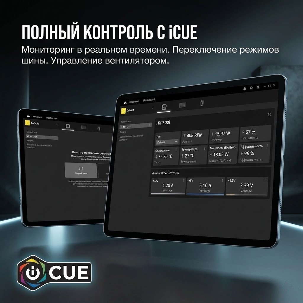 Блок питания CORSAIR HX1500i 1500 Вт купить,NaN