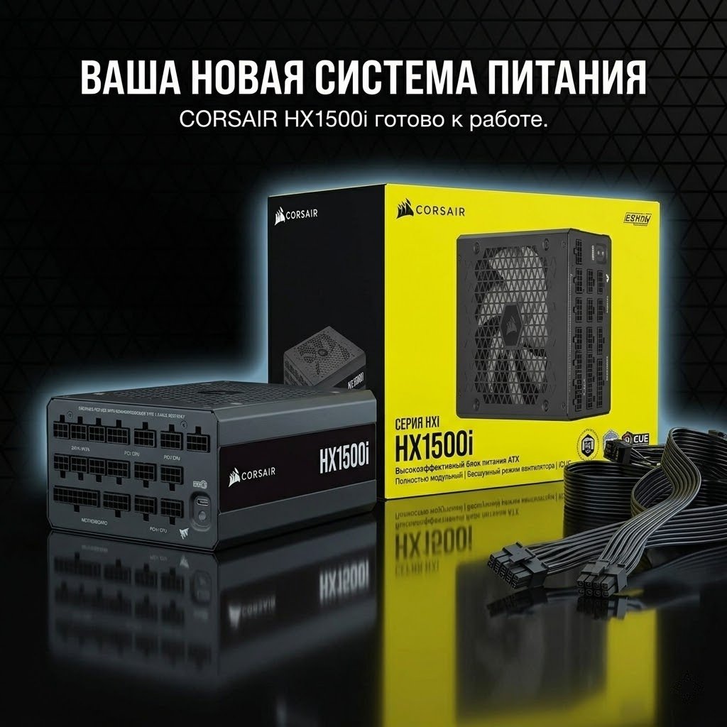 Блок питания CORSAIR HX1500i 1500 Вт купить,NaN